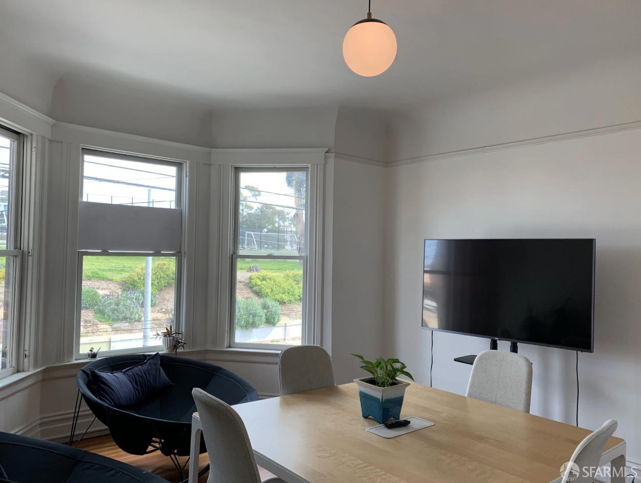 2403 16th Street San Francisco, CA 94110 - Photo 12 of 30 a living room with furniture and a flat screen tv