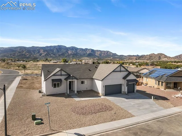 a view of a terrace with a lake