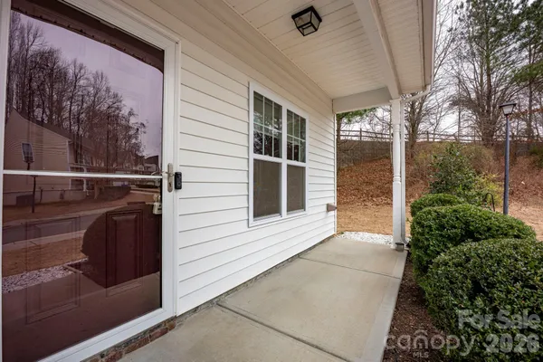 a view of a porch