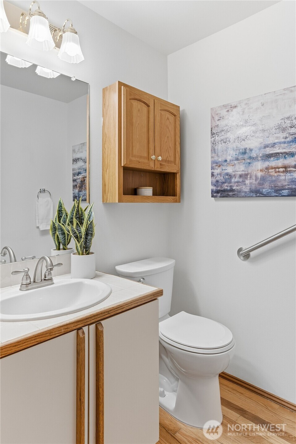 2700 234th Street Southwest Brier, WA 98036 - Photo 12 of 38 a bathroom with a toilet sink and mirror