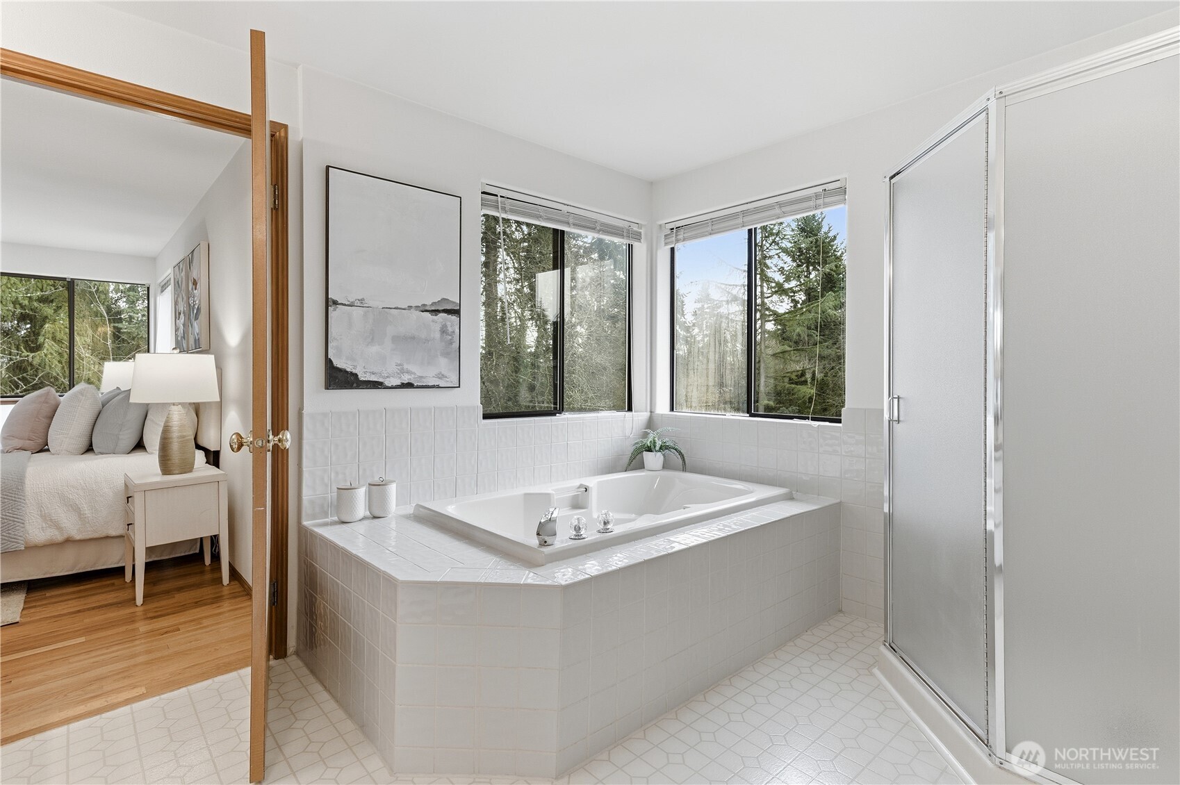 2700 234th Street Southwest Brier, WA 98036 - Photo 19 of 38 a spacious bathroom with shower and a bathtub