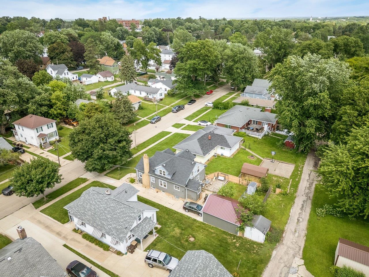 1247 West Logan Street Freeport, IL 61032 - Photo 30 of 34 an aerial view of residential houses with outdoor space and street view