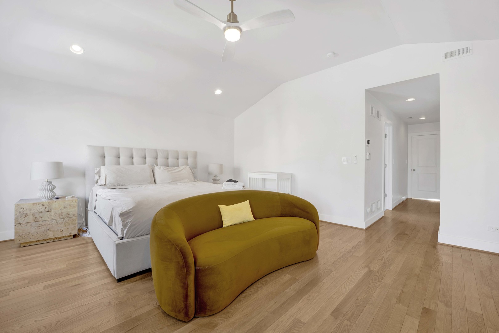 2648 West Homer Street Chicago, IL 60647 - Photo 23 of 49 a bedroom with a bed and a couch