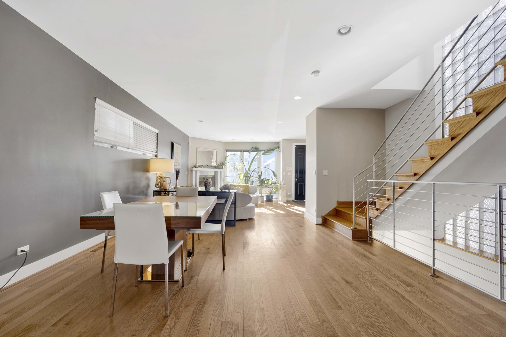 2648 West Homer Street Chicago, IL 60647 - Photo 9 of 49 a view of a dining room with furniture and wooden floor