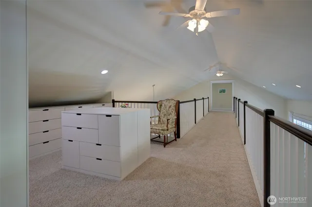 a view of a livingroom with furniture
