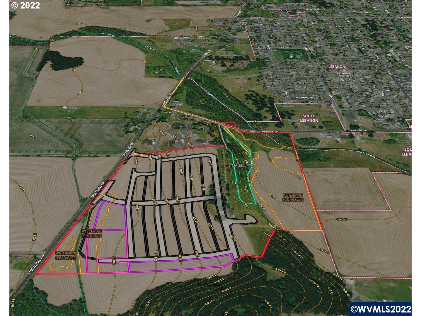 an aerial view of swimming pool