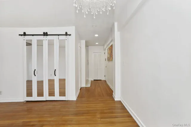 a view of a door in the house