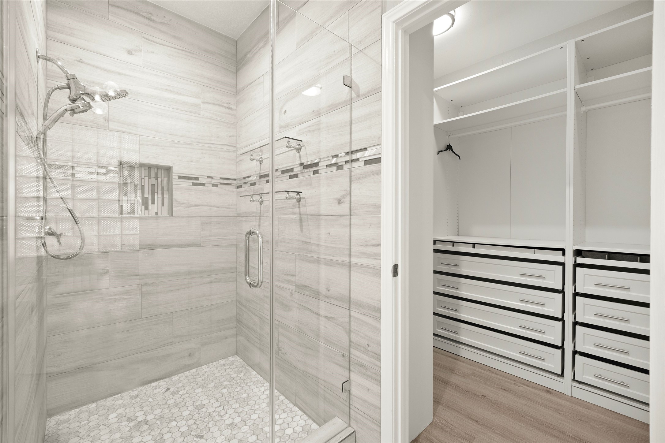 6239 Agassi Ace Court Spring, TX 77379 - Photo 13 of 19 All glass, walk in primary shower