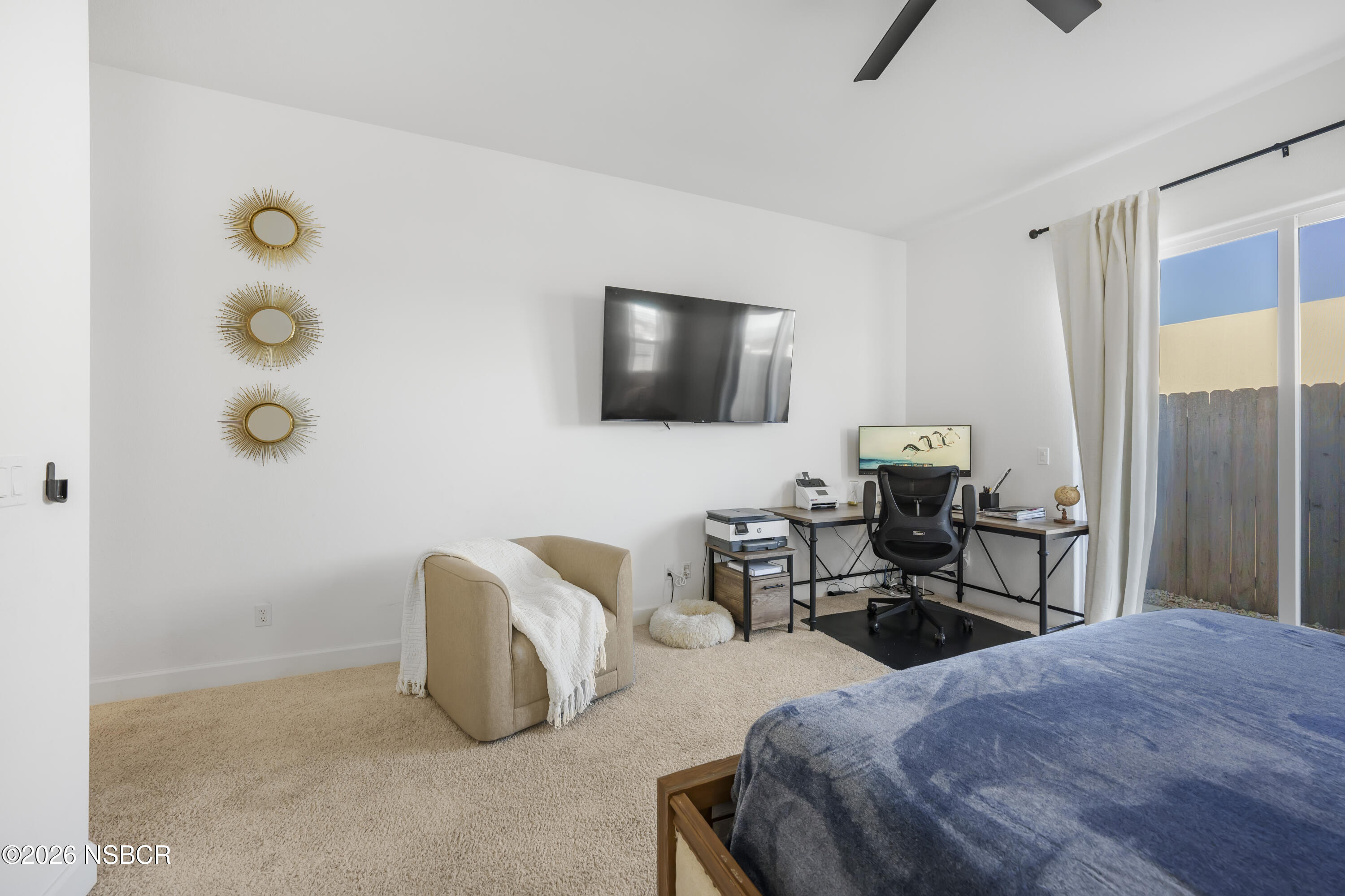 751 Skyview Lane Santa Maria, CA 93455 - Photo 21 of 31 a bedroom with a bed and a flat screen tv