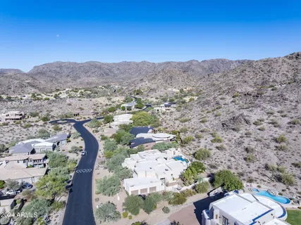 an aerial view of a city