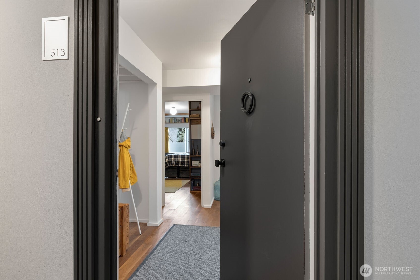 308 East Republican Street, Unit 513 Seattle, WA 98102 - Photo 3 of 40 a view of a bathroom from a hallway