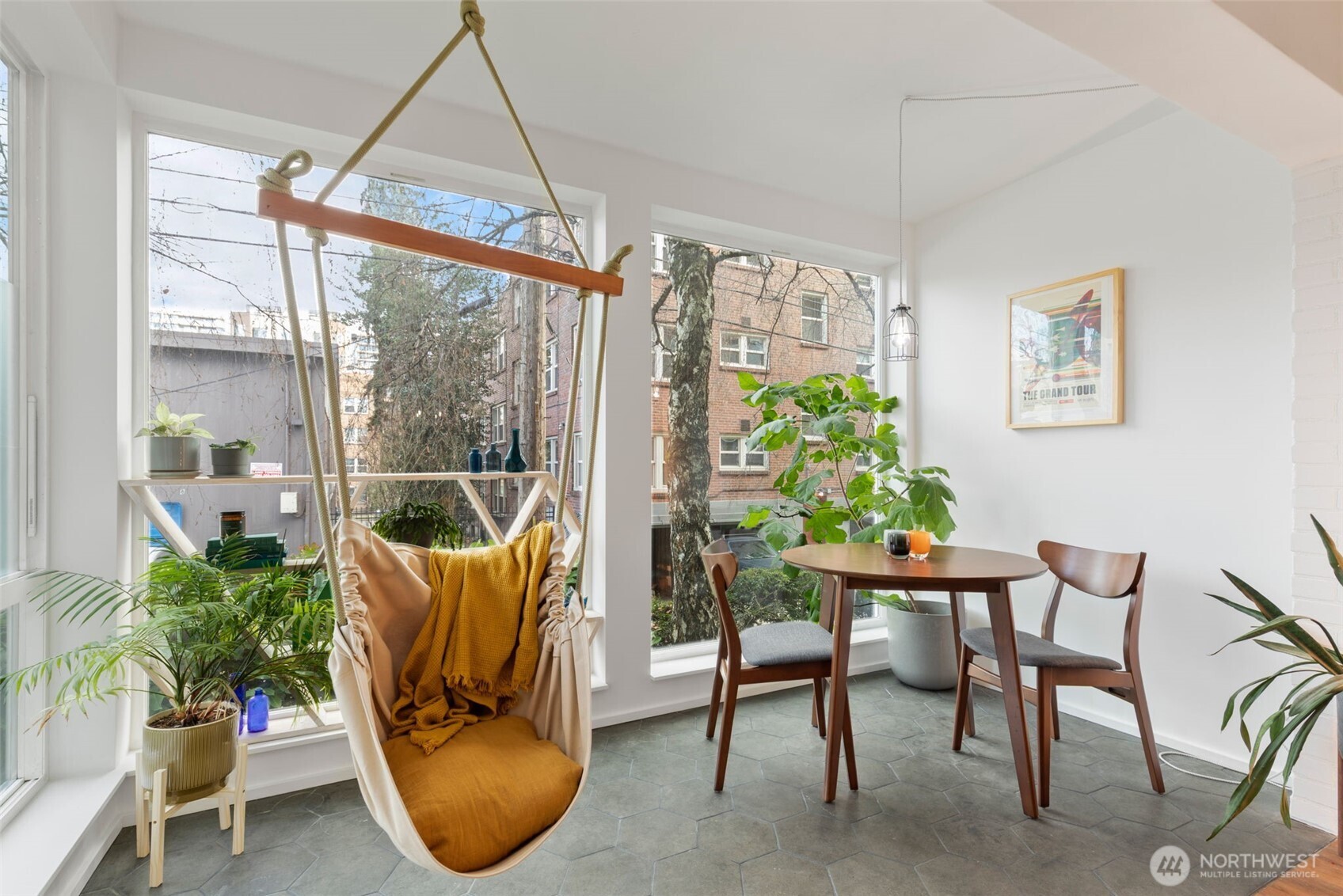 308 East Republican Street, Unit 513 Seattle, WA 98102 - Photo 10 of 40 a living room with furniture and a large window