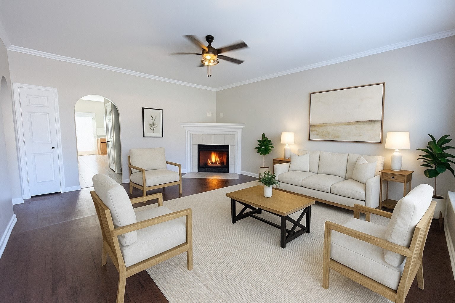 1101 Downs Boulevard, Unit 267 Franklin, TN 37064 - Photo 5 of 36 a living room with furniture and a fireplace