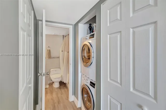 a bathroom with a shower and a tub