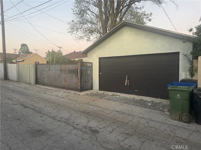 a backyard of a house