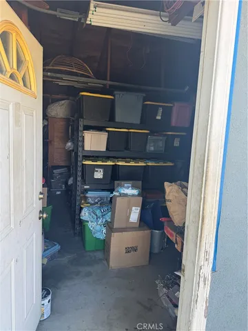 a view of storage and utility room