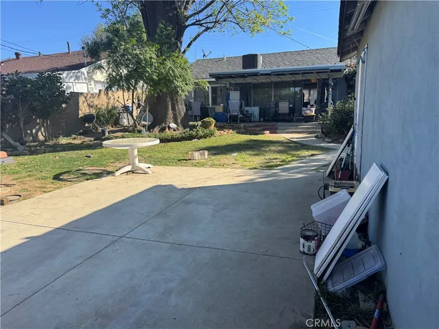 a view of outdoor space and seating area