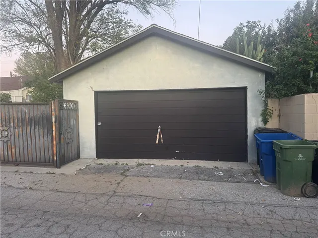 a backyard of a house