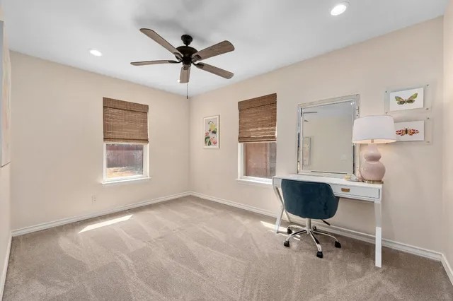 a workspace with a window