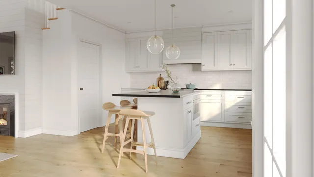 a kitchen with stainless steel appliances granite countertop a sink and cabinets