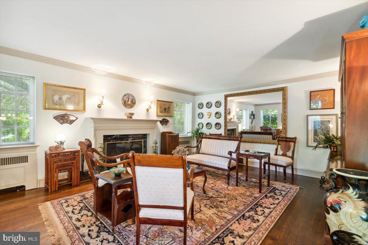 1402 Pepper Road Jenkintown, PA 19046 - Photo 4 of 45 Living Room w/Fireplace