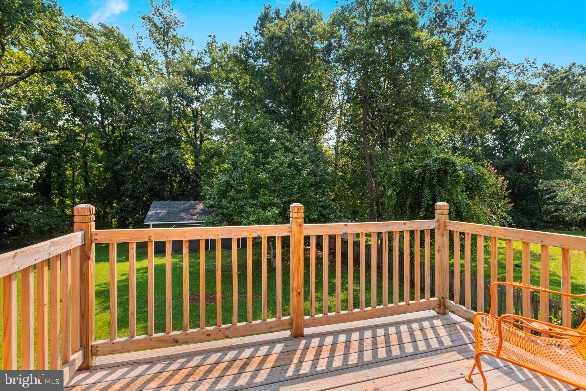 8803 Gateshead Road Alexandria, VA 22309 - Photo 22 of 43 And a deck looking out to the huge rear yard