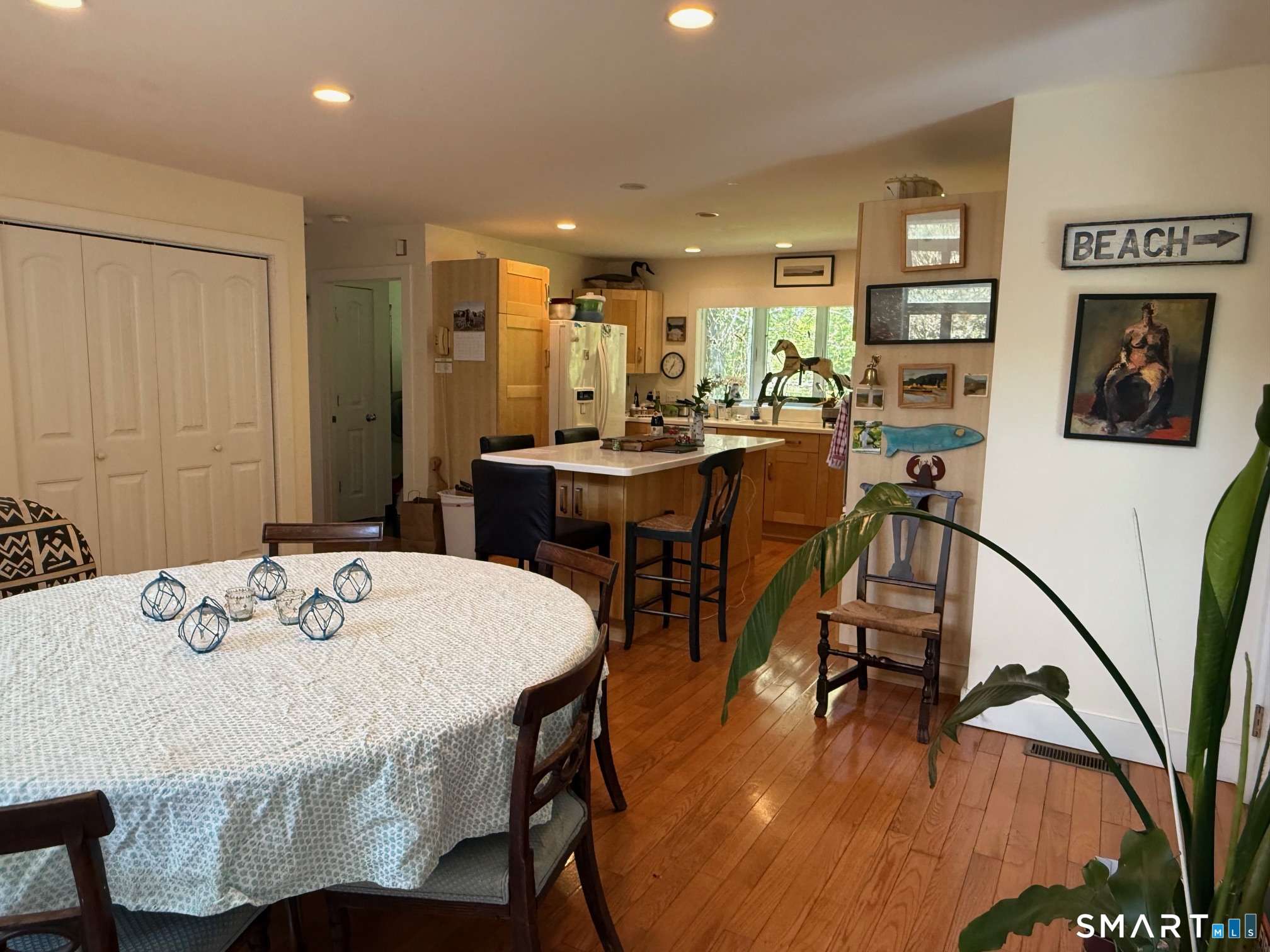 221 Wamphassuc Road Stonington, CT 06378 - Photo 4 of 11 dining area to kitchen
