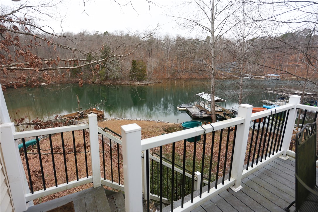 518 Inlet Drive Seneca, SC 29672 - Photo 35 of 48 Porch overlooking both fixed dock and floating dock.