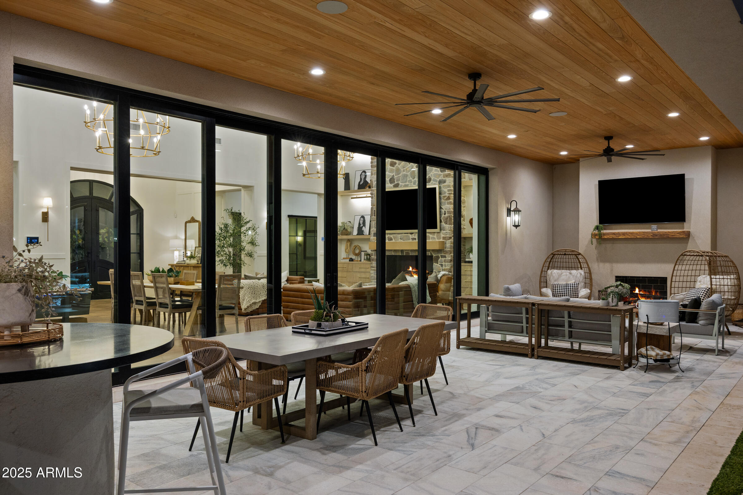 20623 East Cloud Road Queen Creek, AZ 85142 - Photo 113 of 115 a view of a dining room with furniture window and outside view