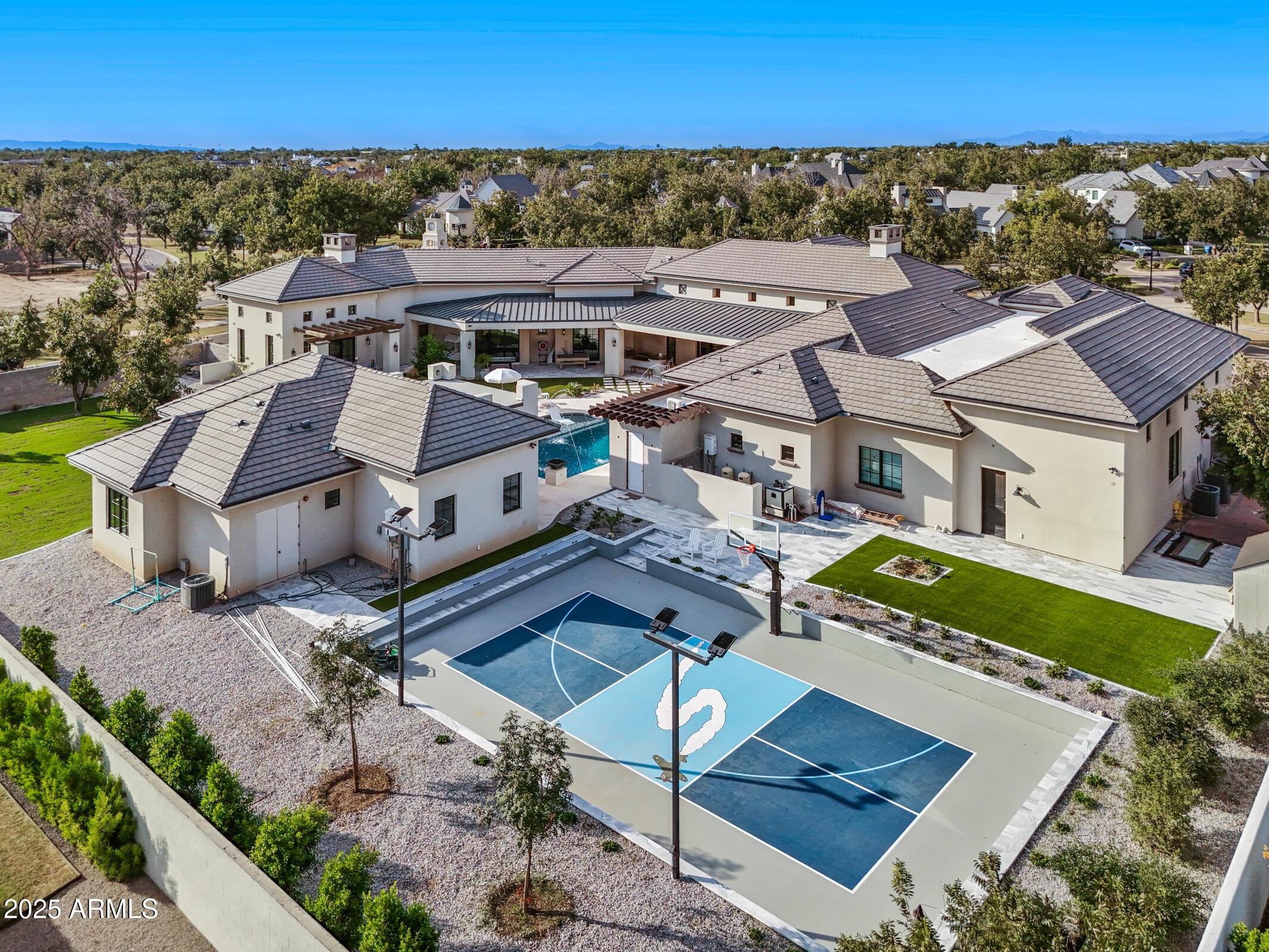 20623 East Cloud Road Queen Creek, AZ 85142 - Photo 97 of 115 an aerial view of a house with a big yard