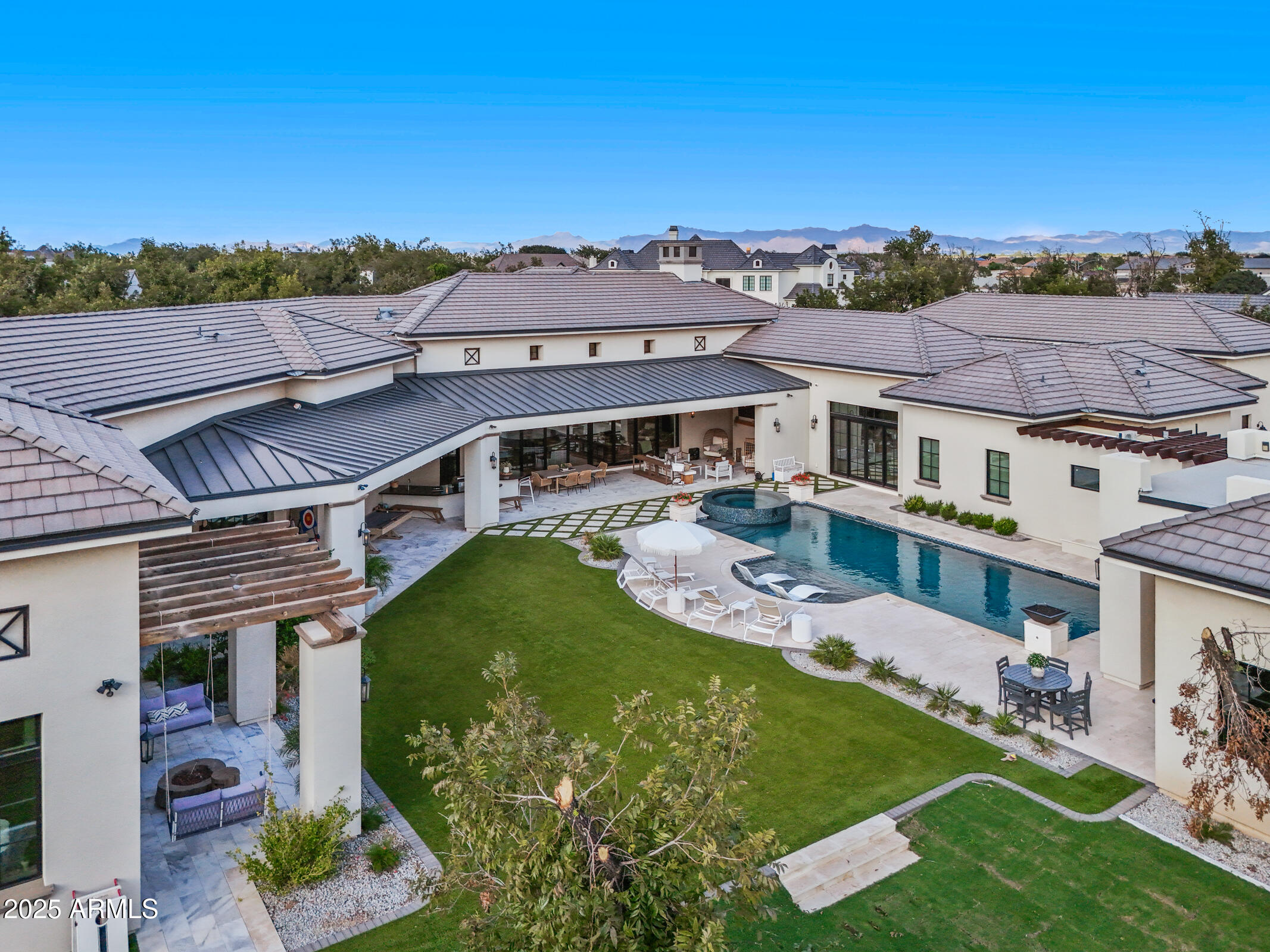 20623 East Cloud Road Queen Creek, AZ 85142 - Photo 99 of 115 an aerial view of a house with a garden and plants