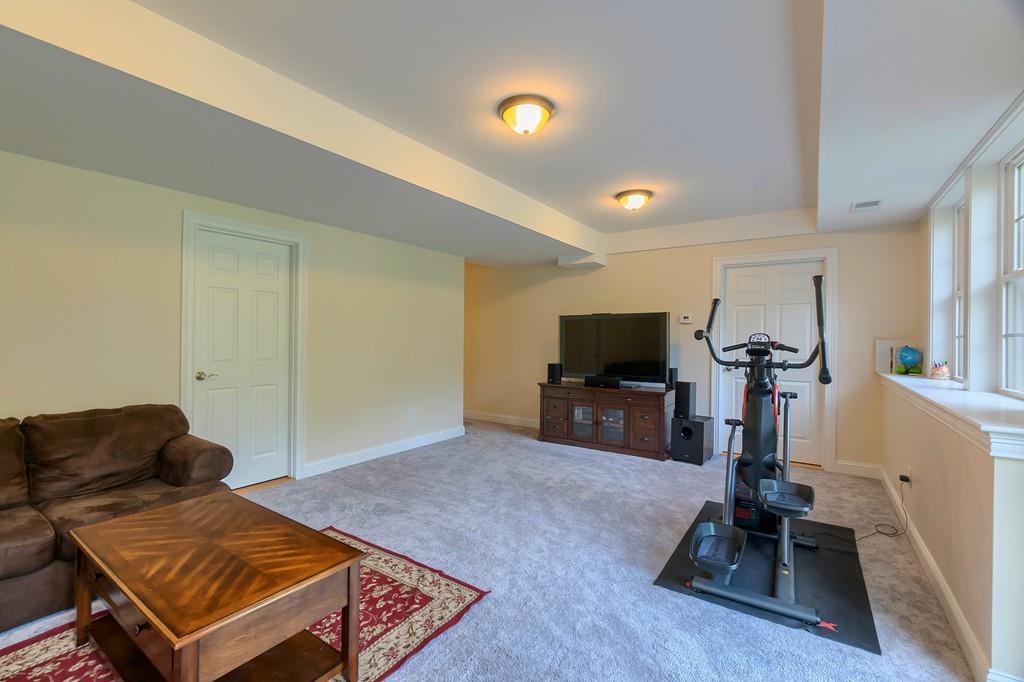 16 Mockingbird Hill Road Groton, MA 01450 - Photo 29 of 41 a living room with furniture and a flat screen tv