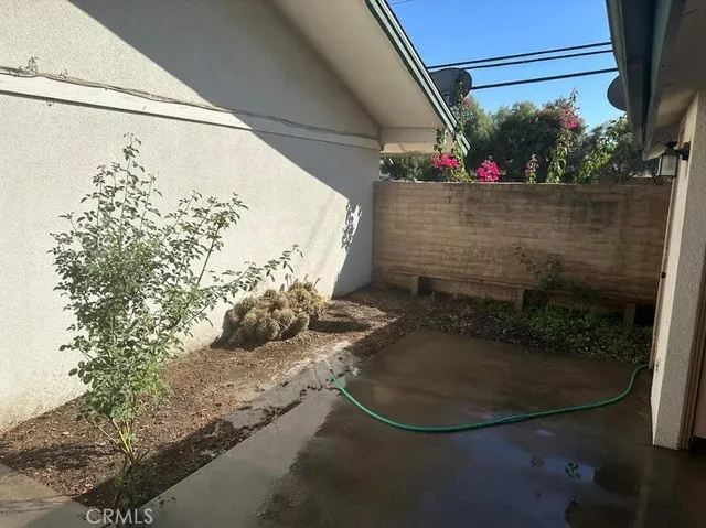 a view of a bathroom with a glass door