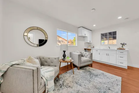 an aerial view of a city with lots of residential buildings