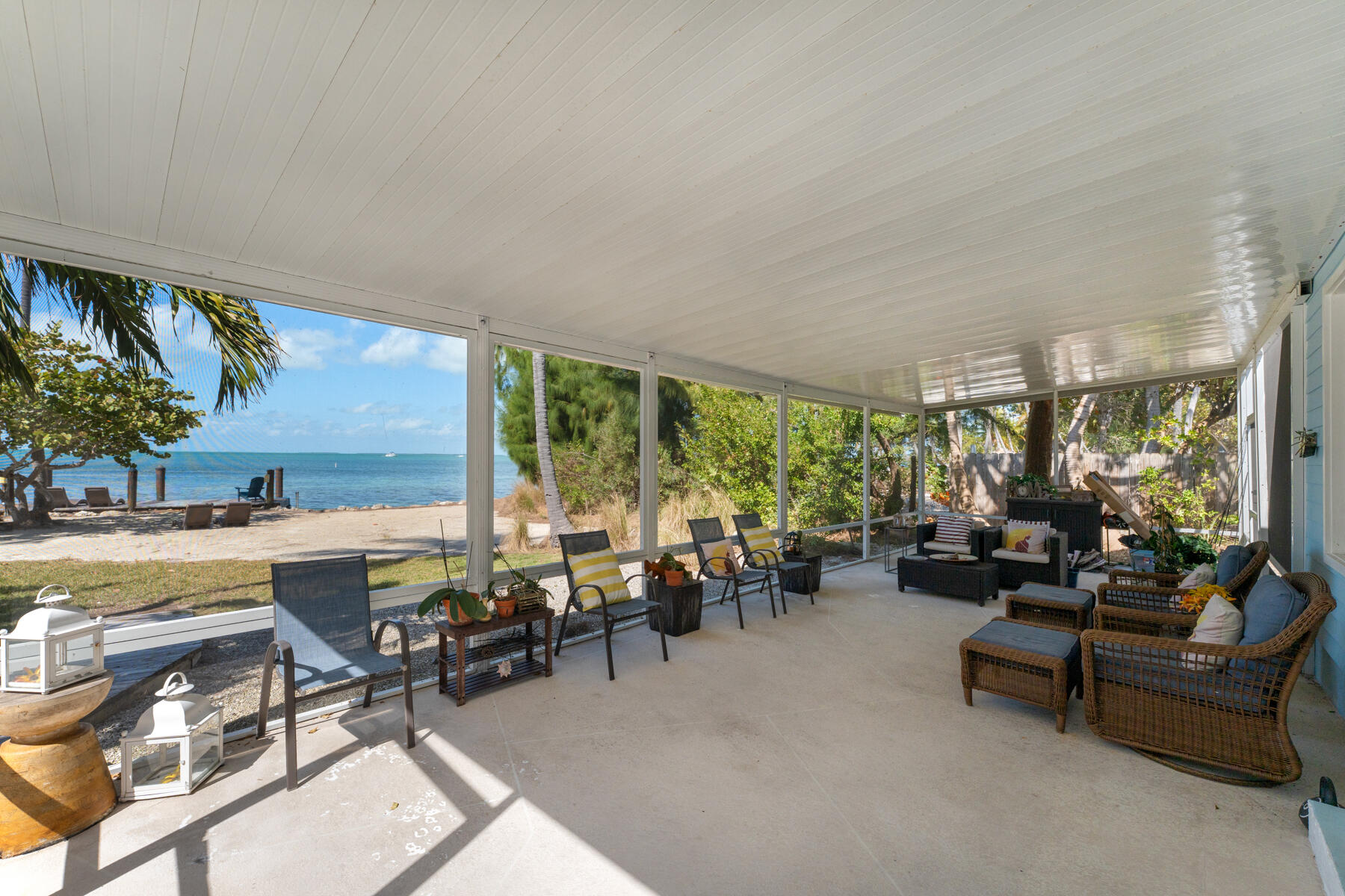 150 List Street Islamorada, FL 33036 - Photo 21 of 30 Screened Porch with Bay View