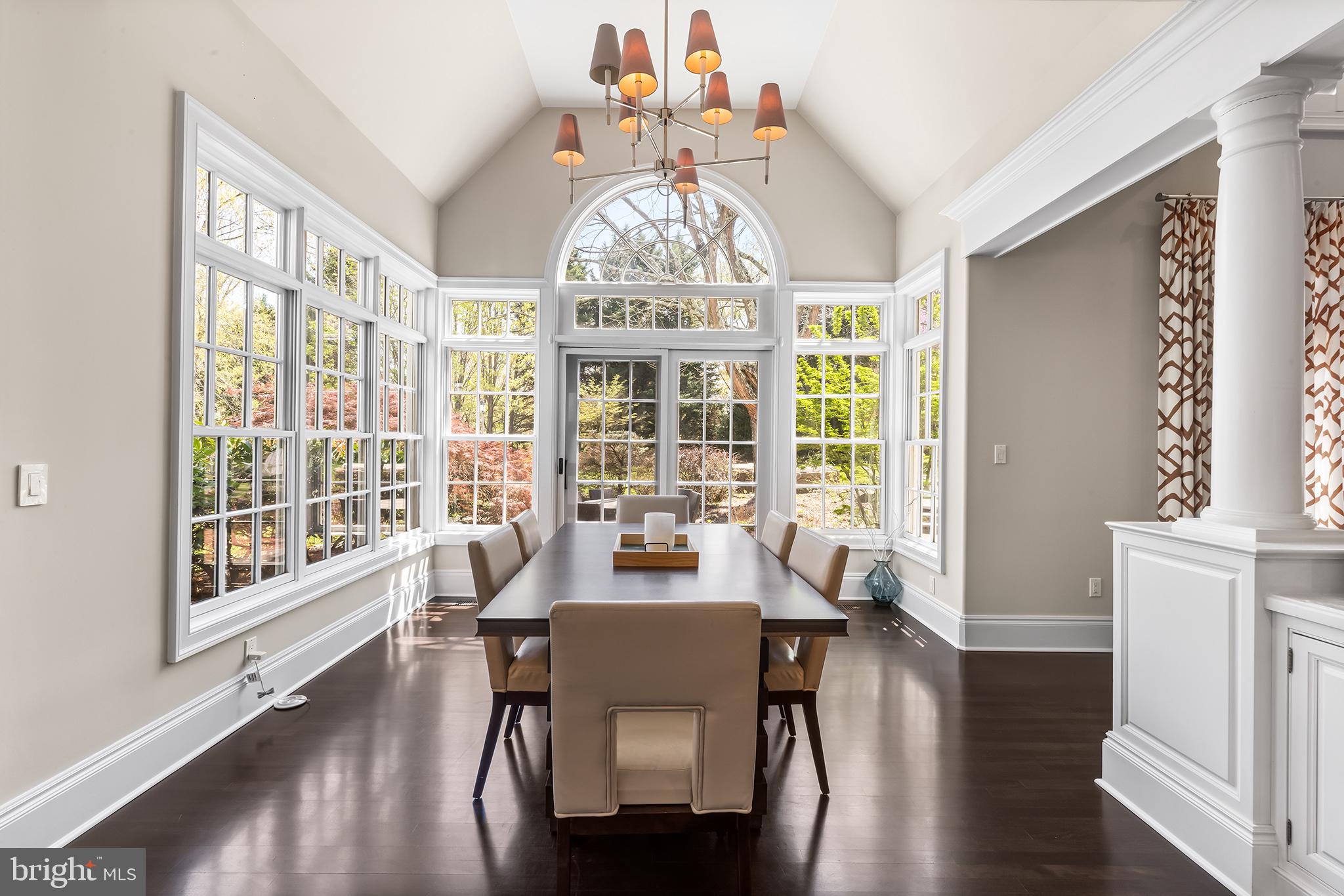 1278 Farm Road Berwyn, PA 19312 - Photo 14 of 65 a view of a dining room with furniture window and wooden floor