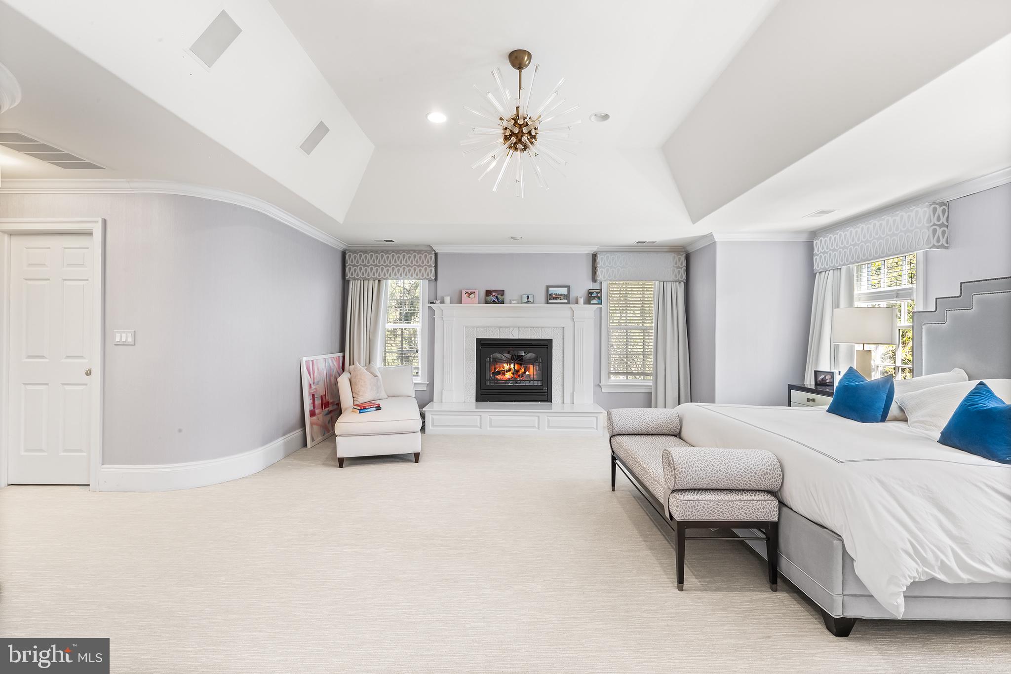 1278 Farm Road Berwyn, PA 19312 - Photo 25 of 65 a bedroom with furniture and a fireplace