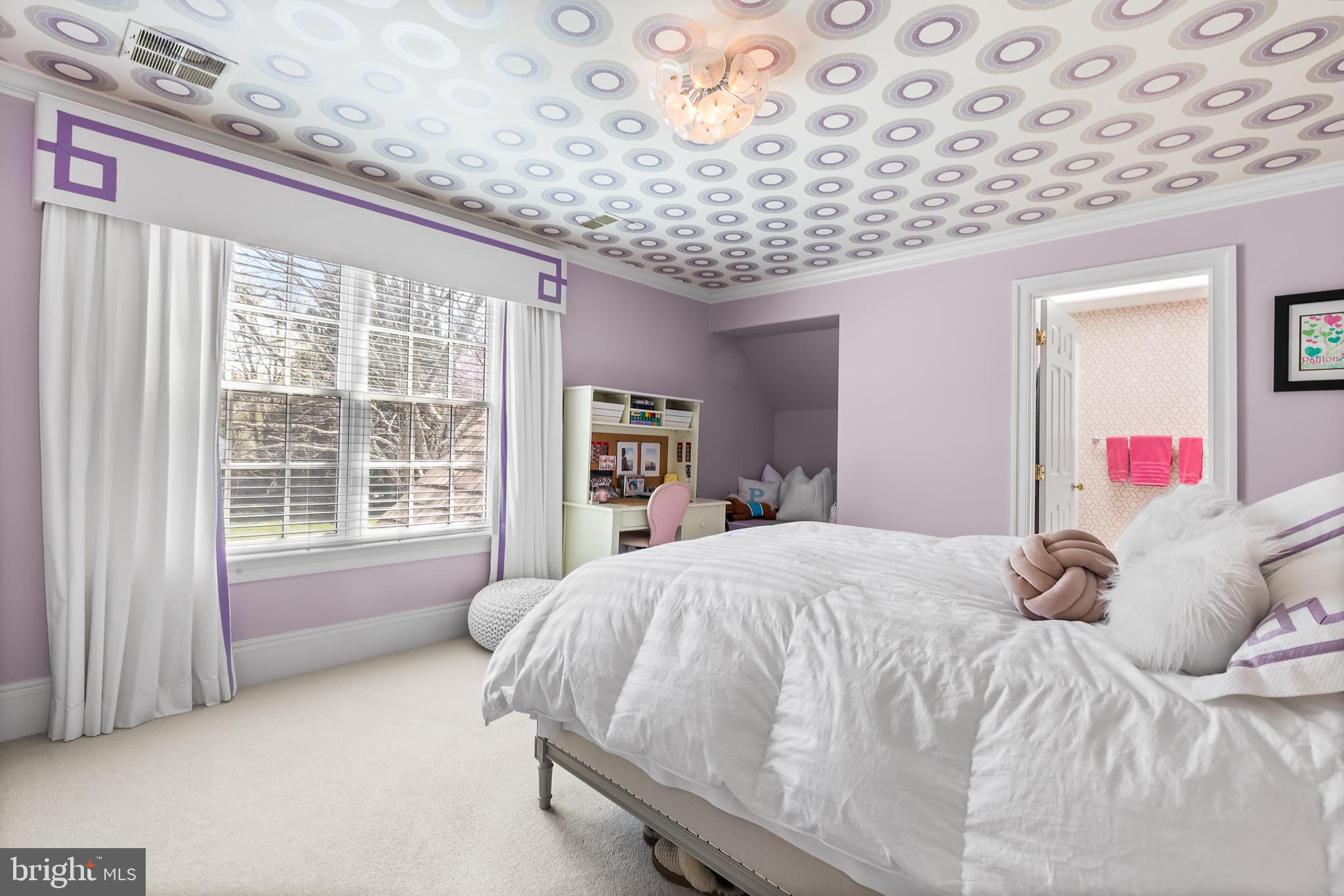 1278 Farm Road Berwyn, PA 19312 - Photo 36 of 65 a bedroom with a bed and a large window