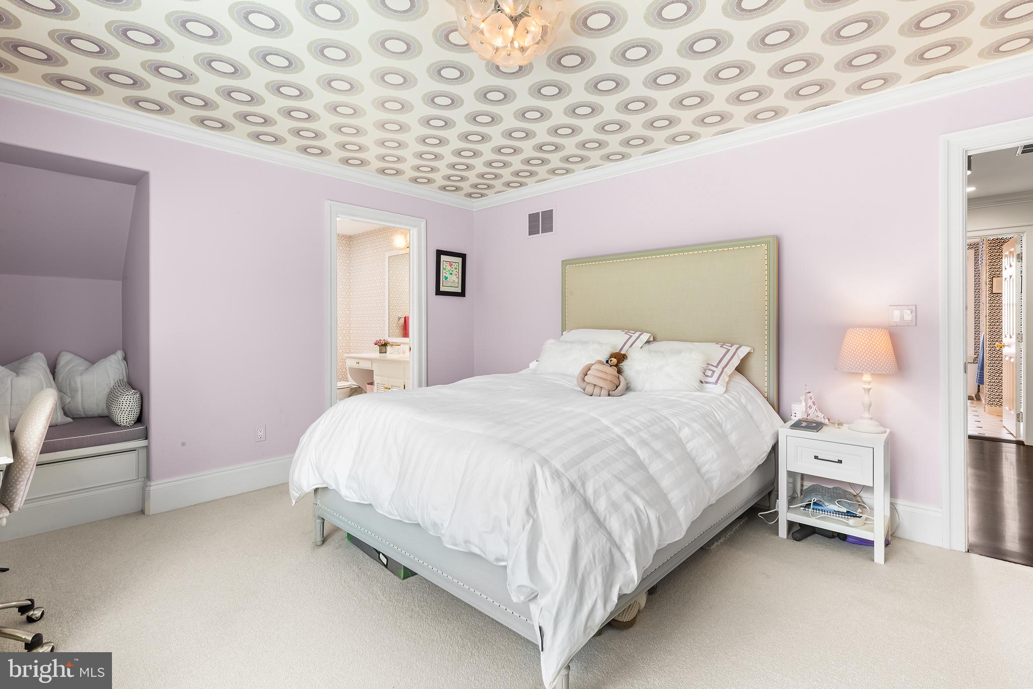 1278 Farm Road Berwyn, PA 19312 - Photo 37 of 65 a bedroom with a bed and a painting on the wall