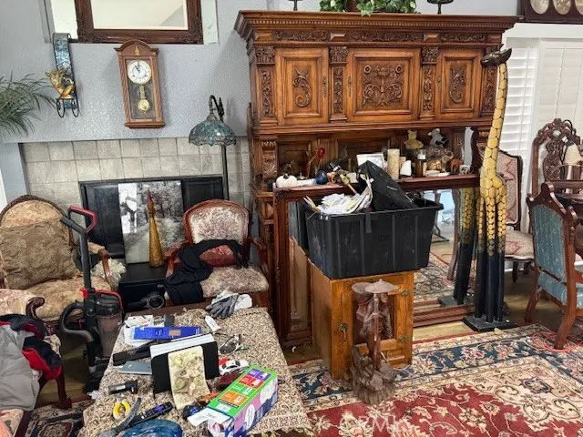 a front view of a door with wooden door