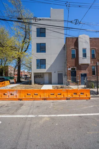 a car parked in front of a building