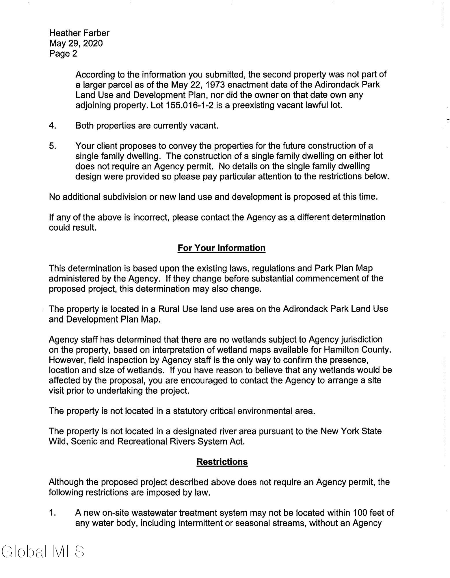 L3 Maple Grove Road Northville, NY 12134 - Photo 22 of 23 zAPA Permit information 2
