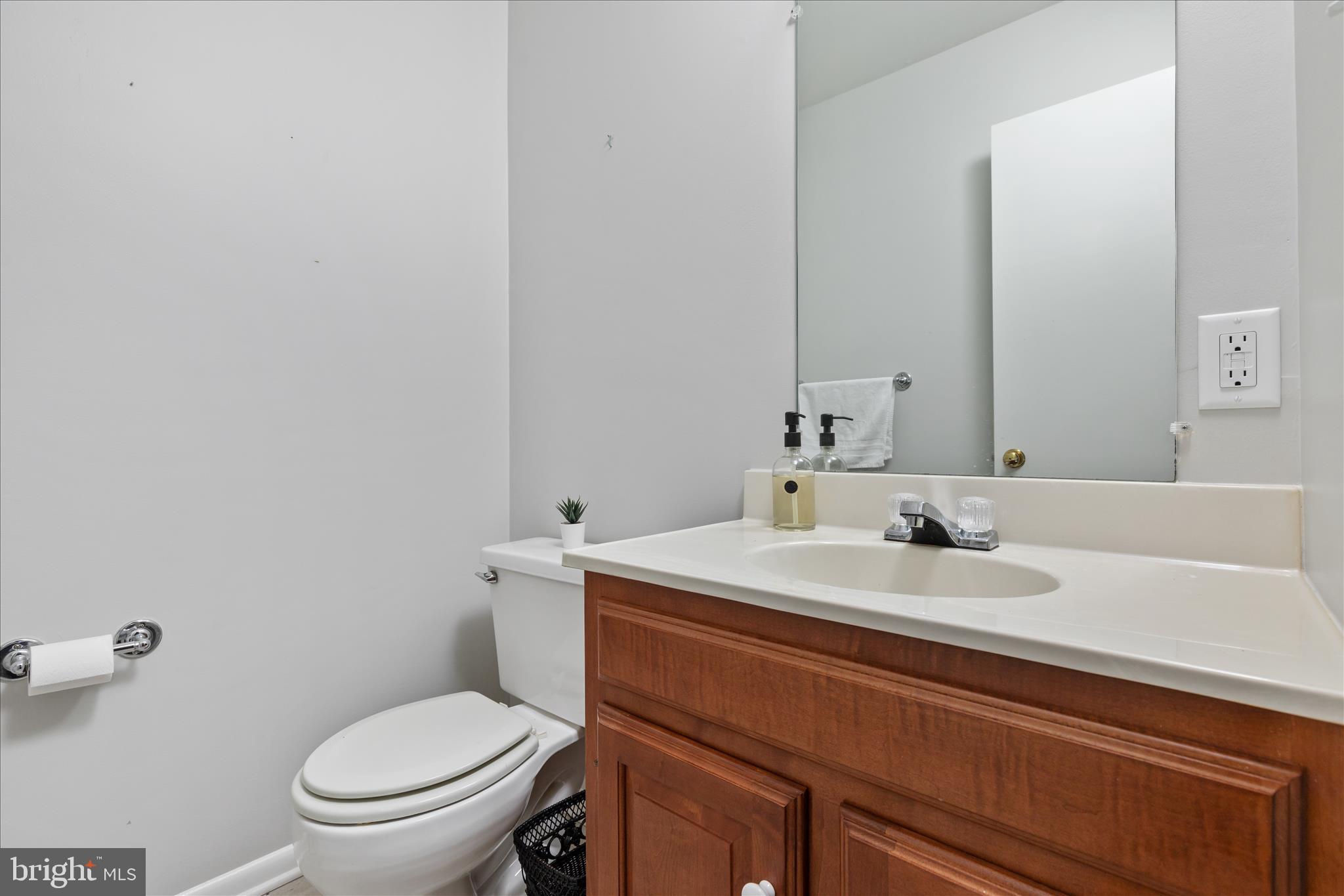 7239 Supinlick Ridge Road Mount Jackson, VA 22842 - Photo 15 of 39 a bathroom with a toilet sink vanity and mirror