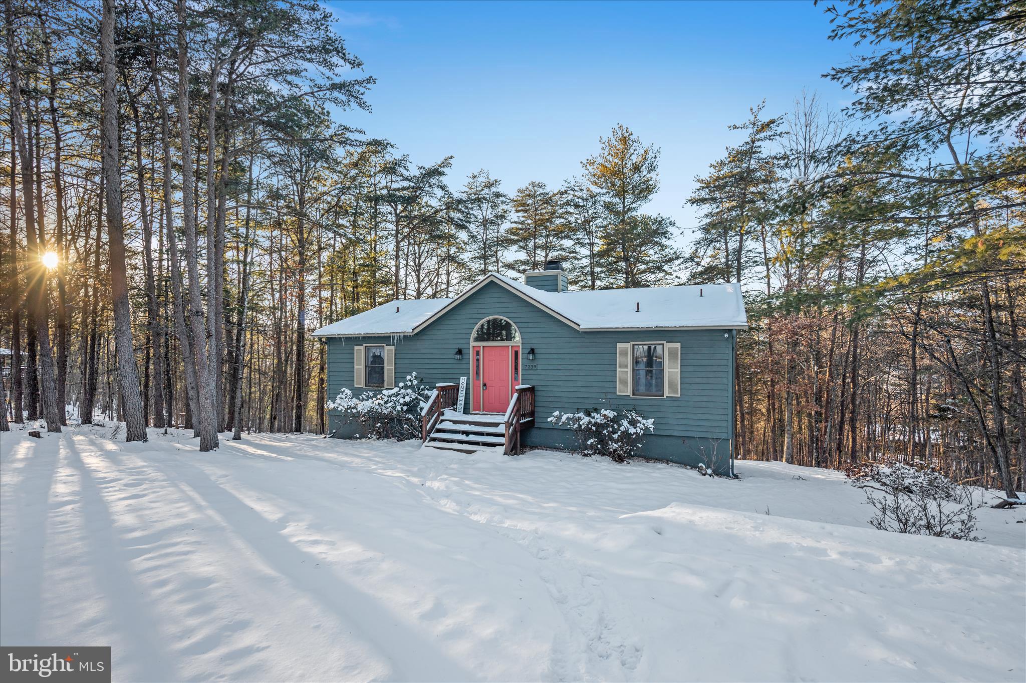 7239 Supinlick Ridge Road Mount Jackson, VA 22842 - Photo 26 of 39 a view of a house with a yard covered in snow