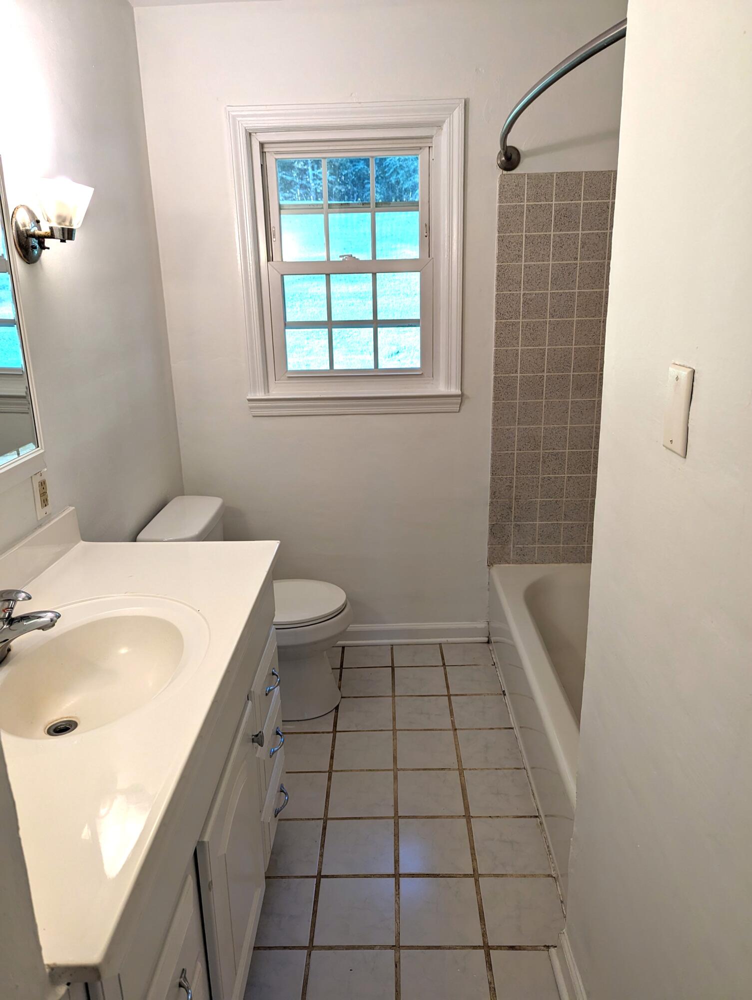 1769 Factory Hill Road Callaway, VA 24067 - Photo 15 of 53 a bathroom with a sink a toilet and window