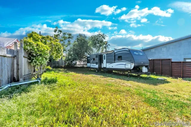 a view of a house with a backyard