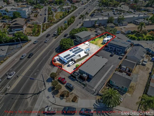 an aerial view of a city