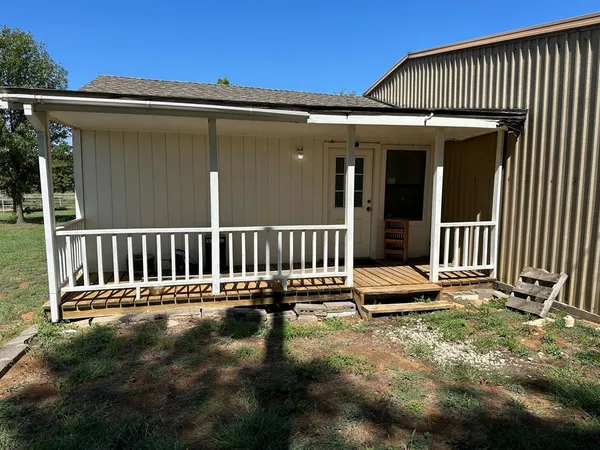 a view of a chair on the roof deck