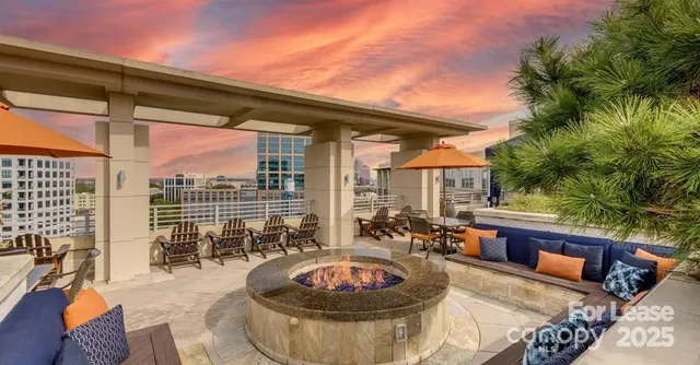 a outdoor space with patio the couches and a potted plant