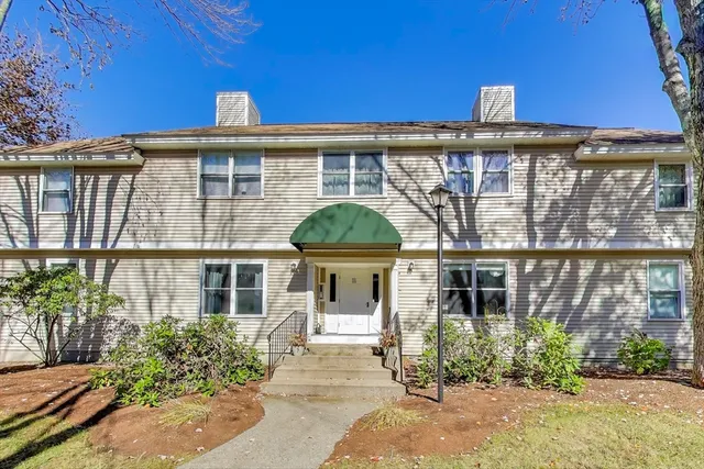 a front view of a building